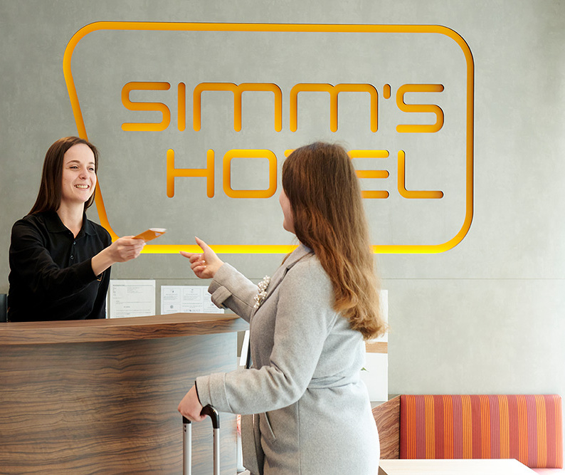 Mitarbeiter im Simms Hotel
