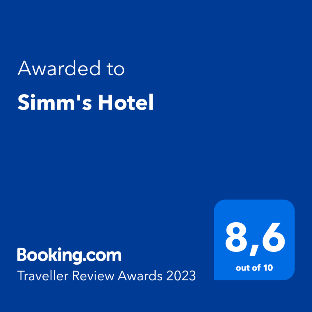 Auszeichnung Simms Hotel