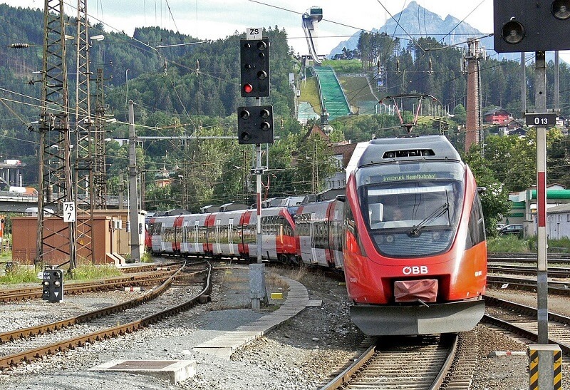 Arrival by train at Simm's Hotel